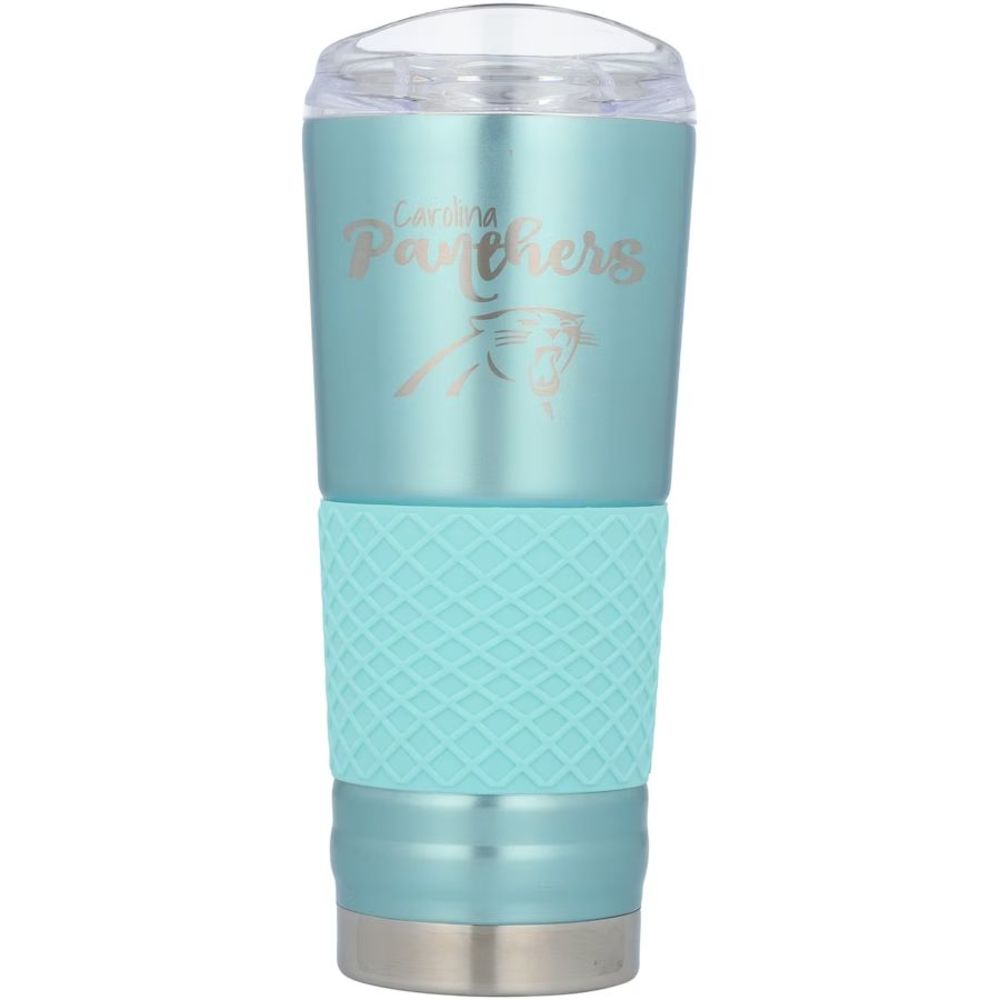 Carolina Panthers Stainless Steel Blue Draft Tumbler 24oz